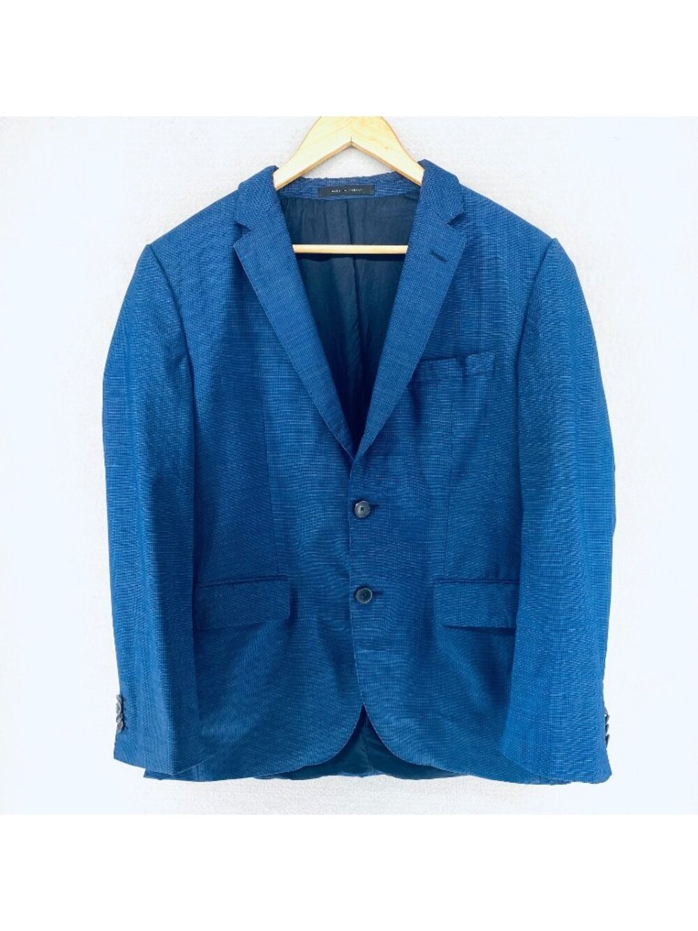 Hugo Boss Blazer Mens 38S Blue Wool Sport Coat Jacket Gabullo Super 120s